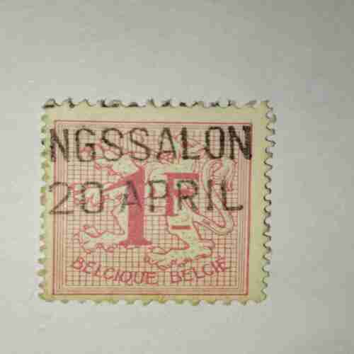 BELCIQUE BELCHE 1F POSTAGE STAMP BELCIQUE BELCHE 1F POSTAGE STAMP