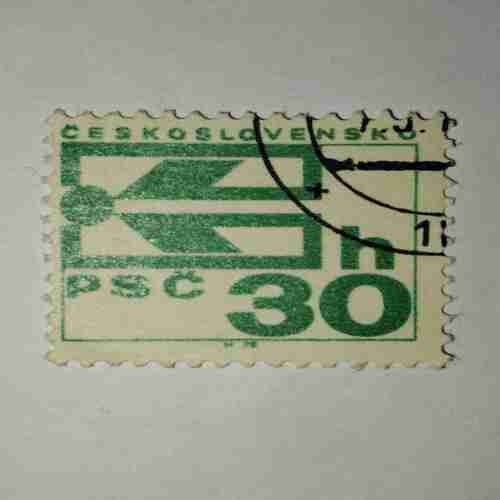 CESKOSLOVENSKO 30h POSTAGE STAMP CESKOSLOVENSKO 30h POSTAGE STAMP