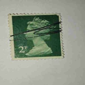 GREAT BRITAIN QUEEN ELIZABETH 2Pence POSTAGE STAMP GREAT BRITAIN QUEEN ELIZABETH 2Pence POSTAGE STAMP