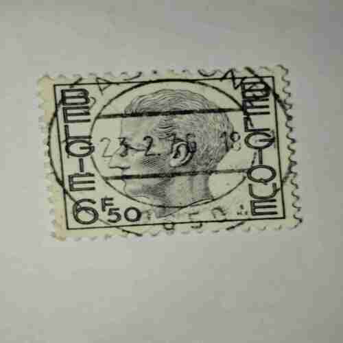 BELGIUM 1974 KING BAUDOUIN POSTAGE STAMP 50 FRANC