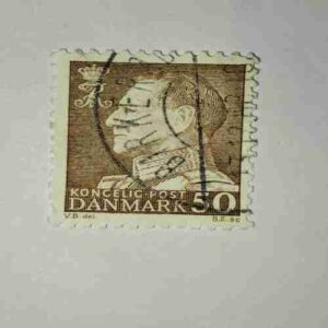 DANMARK 50 POSTAGE , KONGELIG STAMP DANMARK 50 POSTAGE , KONGELIG STAMP