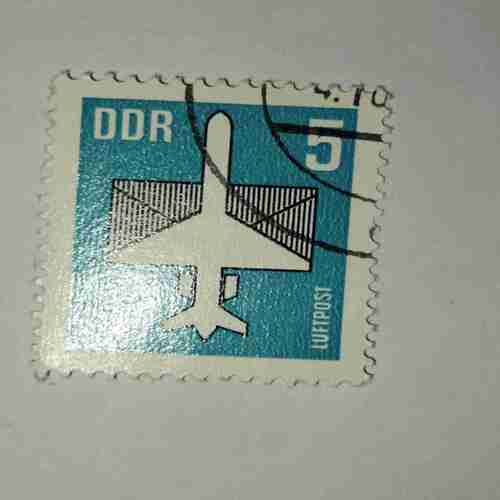 DDR 1983 - LUFTPOST , FLUGZEUG 5M POSTAGE STAMP DDR 1983 - LUFTPOST , FLUGZEUG 5M POSTAGE STAMP