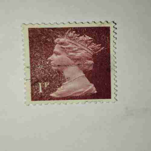 GREAT BRITAIN QUEEN ELIZABETH IPence POSTAGE STAMP GREAT BRITAIN QUEEN ELIZABETH IPence POSTAGE STAMP