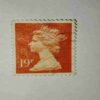 GREAT BRITAIN QUEEN ELIZABETH 19Pence POSTAGE STAMP GREAT BRITAIN QUEEN ELIZABETH 19Pence POSTAGE STAMP