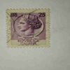 REPVBBLICA ITALIANA 25 POSTAGE STAMP REPVBBLICA ITALIANA 25 POSTAGE STAMP