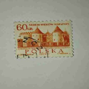 POLSKA 60GR POSTAGE , SIEDEM WIEKOW WARSZAWY STAMP POLSKA 60GR POSTAGE , SIEDEM WIEKOW WARSZAWY STAMP