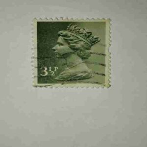 GREAT BRITAIN QUEEN ELIZABETH 3 1/2Pence POSTAGE STAMP GREAT BRITAIN QUEEN ELIZABETH 3 1/2Pence POSTAGE STAMP