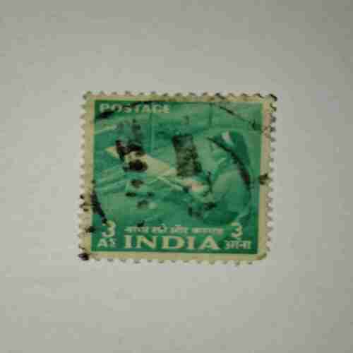INDIA 3AS. POSTAGE STAMP INDIA 3AS. POSTAGE STAMP