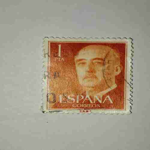 SPANISH 1PTAS POSTAGE , CORREOS STAMP SPANISH 1PTAS POSTAGE , CORREOS STAMP