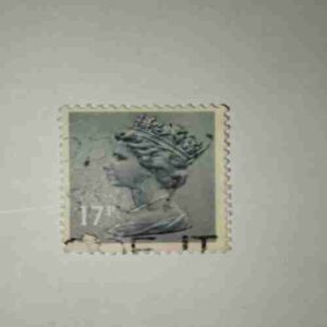 GREAT BRITAIN QUEEN ELIZABETH 17Pence POSTAGE STAMP GREAT BRITAIN QUEEN ELIZABETH 17Pence POSTAGE STAMP