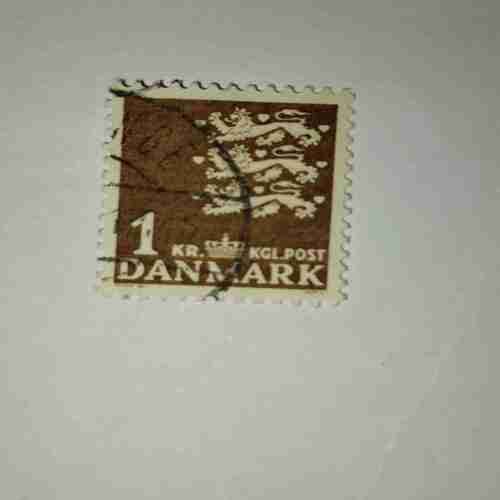 DANMARK 1KR. POSTAGE STAMP DANMARK 1KR. POSTAGE STAMP