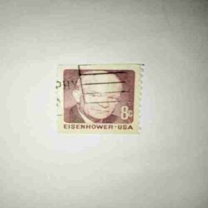 EISENHOWER . USA 8C POSTAGE STAMP EISENHOWER . USA 8C POSTAGE STAMP