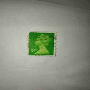 GREAT BRITAIN QUEEN ELIZABETH 18Pence POSTAGE STAMP GREAT BRITAIN QUEEN ELIZABETH 18Pence POSTAGE STAMP
