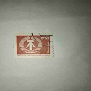DEUTSCHE DEMOKATISCHE REPUBLIK 2M POSTAGE STAMP DEUTSCHE DEMOKATISCHE REPUBLIK 2M POSTAGE STAMP