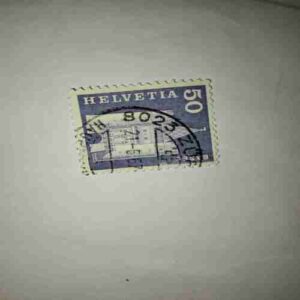 HELVETIA 50P POSTAGE STAMP HELVETIA 50P POSTAGE STAMP