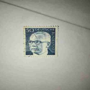 DEUTSCHE BUNDESPOST 50 POSTAGE , THEODOR HEUSS STAMP