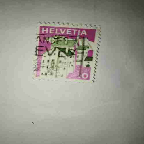 HELVETIA 10P POSTAGE STAMP HELVETIA 10P POSTAGE STAMP