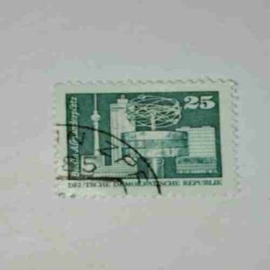 DEUTSCHE DEMOKATISCHE REPUBLIK 25 POSTAGE STAMP DEUTSCHE DEMOKATISCHE REPUBLIK 25 POSTAGE STAMP