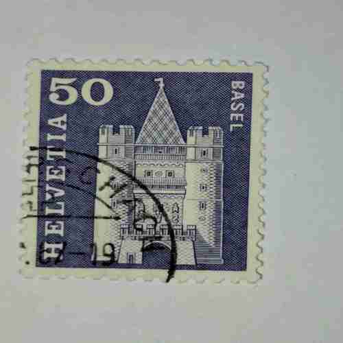 HELVETIA 50 POSTAGE STAMP HELVETIA 50 POSTAGE STAMP