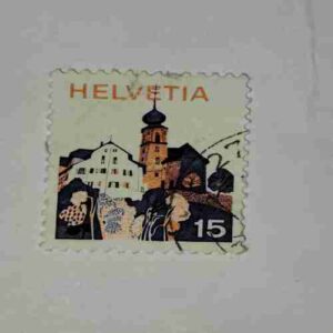 HELVETIA 15P POSTAGE STAMP 1987 HELVETIA 15P POSTAGE STAMP 1987