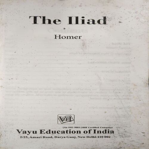 Document_18 The Ililad ( By =Homer ) ( No. Of Pages = 345 )