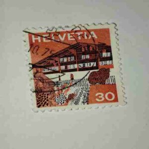 HELVETIA 30 POSTAGE STAMP HELVETIA 30 POSTAGE STAMP