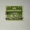 DANMARK 10 POSTAGE , KONGELIG STAMP DANMARK 10 POSTAGE , KONGELIG STAMP