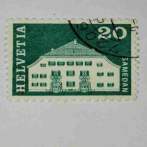 HELVETIA 20P POSTAGE STAMP HELVETIA 20P POSTAGE STAMP