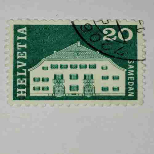 HELVETIA 20P POSTAGE STAMP HELVETIA 20P POSTAGE STAMP