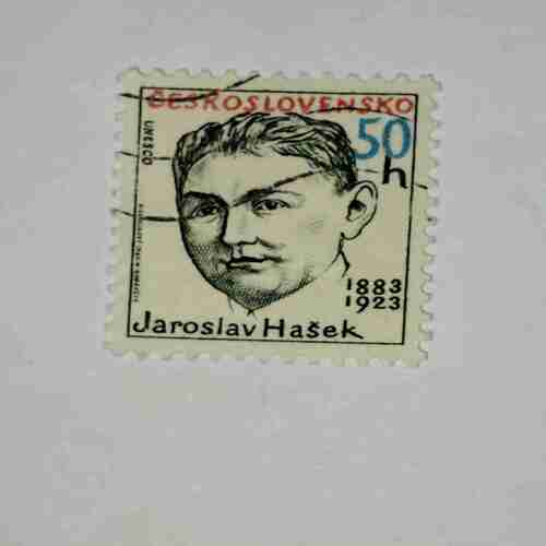 Document_233 JAROSIAV HASEK 50h POSTAGE STAMP