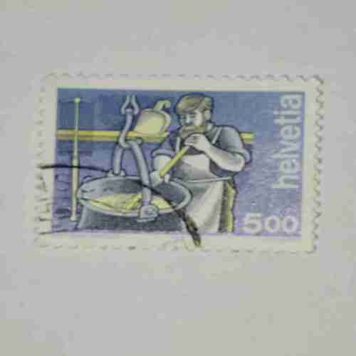 HELVETIA 500P POSTAGE STAMP HELVETIA 500P POSTAGE STAMP