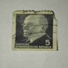 DEUTSCHE DEMOKATISCHE REPUBLIK 5 POSTAGE STAMP DEUTSCHE DEMOKATISCHE REPUBLIK 5 POSTAGE STAMP