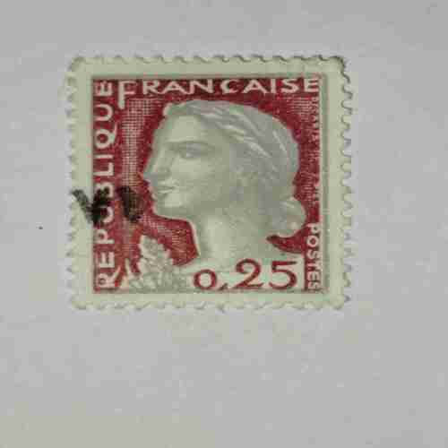 REPUBLIQUE FRANCAISE 0,25 POSTAGE STAMP