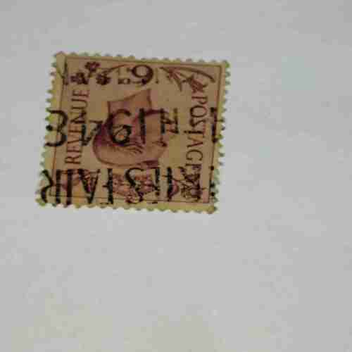 REVENUE 6D POSTAGE STAMP REVENUE 6D POSTAGE STAMP
