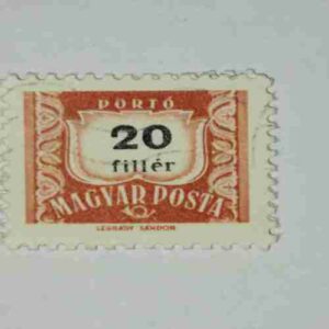 MAGYAR POSTA 20f POSTAGE STAMP