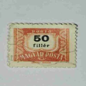 MAGYAR POSTA 50f POSTAGE STAMP