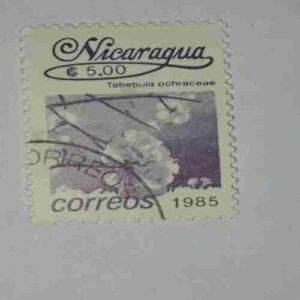 NICARAGUA 5.00$ POSTAGE STAMP , CORREOS 1985 NICARAGUA 5.00$ POSTAGE STAMP , CORREOS 1985