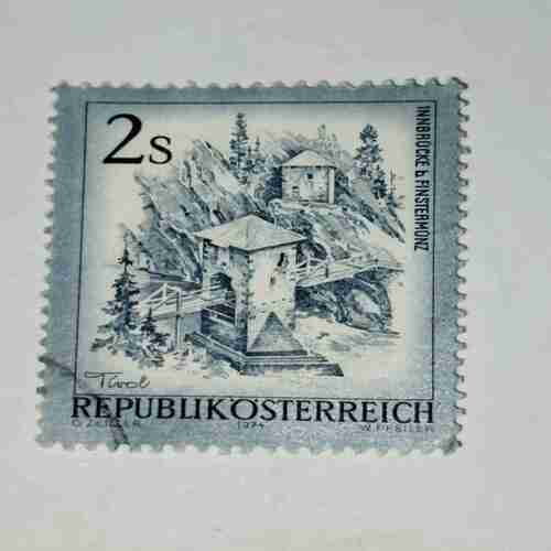 REPUBLIK OSTERREICH 2s POSTAGE STAMP REPUBLIK OSTERREICH 2s POSTAGE STAMP