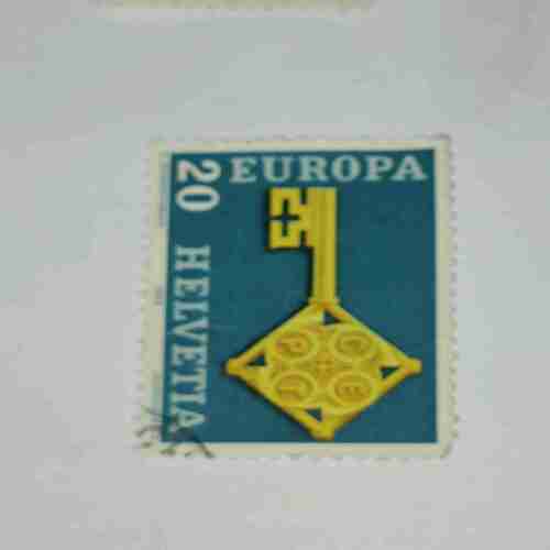 HELVETIA 20P POSTAGE STAMP HELVETIA 20P POSTAGE STAMP