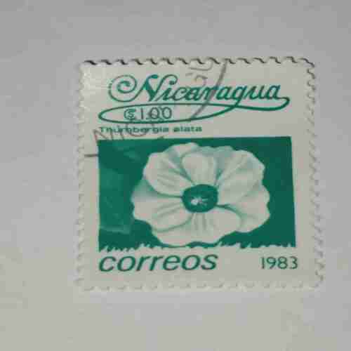 NICARAGUA 1.00$ POSTAGE STAMP , CORREOS 1983 NICARAGUA 1.00$ POSTAGE STAMP , CORREOS 1983