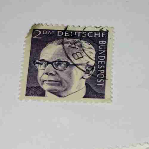 BUNDESPOST 2DM POSTAGE STAM BUNDESPOST 2DM POSTAGE STAM