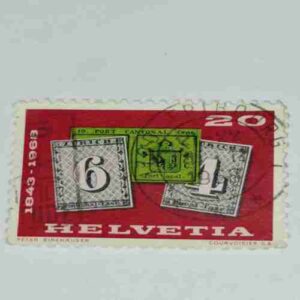 HELVETIA 20P POSTAGE STAMP HELVETIA 20P POSTAGE STAMP