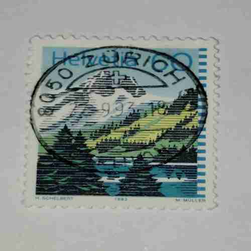 HELVETIA 60P POSTAGE STAMP
