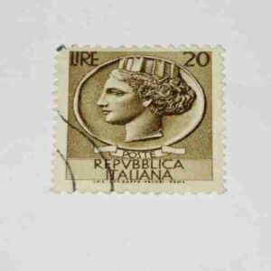 REPVBBLICA ITALIANA 20 POSTAGE STAMP REPVBBLICA ITALIANA 20 POSTAGE STAMP