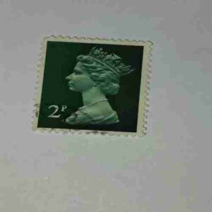 QUEEN ELIZABETH POSTAGE STAMP 2P QUEEN ELIZABETH POSTAGE STAMP 2P