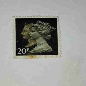 GREAT BRITAIN DOUBLE HEAD 20P POSTAGE STAMP GREAT BRITAIN DOUBLE HEAD 20P POSTAGE STAMP