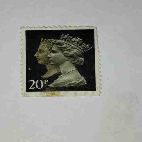 GREAT BRITAIN DOUBLE HEAD 20P POSTAGE STAMP