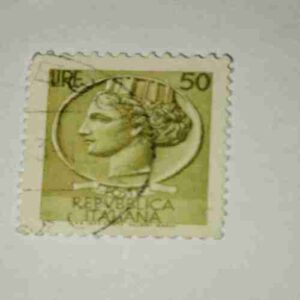 REPVBBLICA ITALIANA 50POSTAGE STAMP REPVBBLICA ITALIANA 50POSTAGE STAMP