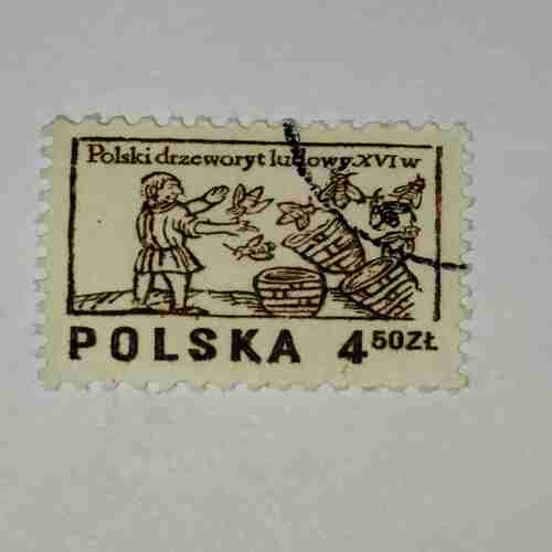 POLSKA 450ZL POSTAGE STAMP POLSKA 450ZL POSTAGE STAMP