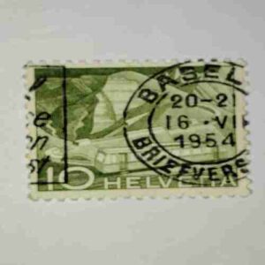 HELVETIA 10P POSTAGE STAMP HELVETIA 10P POSTAGE STAMP